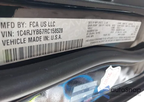 2024 Jeep Grand Cherokee 4Xe из США, поврежденный, VIN 1C4RJYB67RC158528